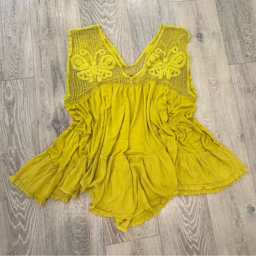 Free People Crochet Tunic Dress